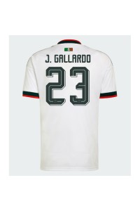 Meksiko Jesus Gallardo #23 Jalkapallovaatteet Vieraspaita MM-kisat 2026 Lyhythihainen